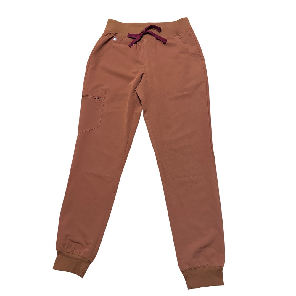 NWT Figs Zamora Jogger Scrub Pants MOCHA Small Tall
